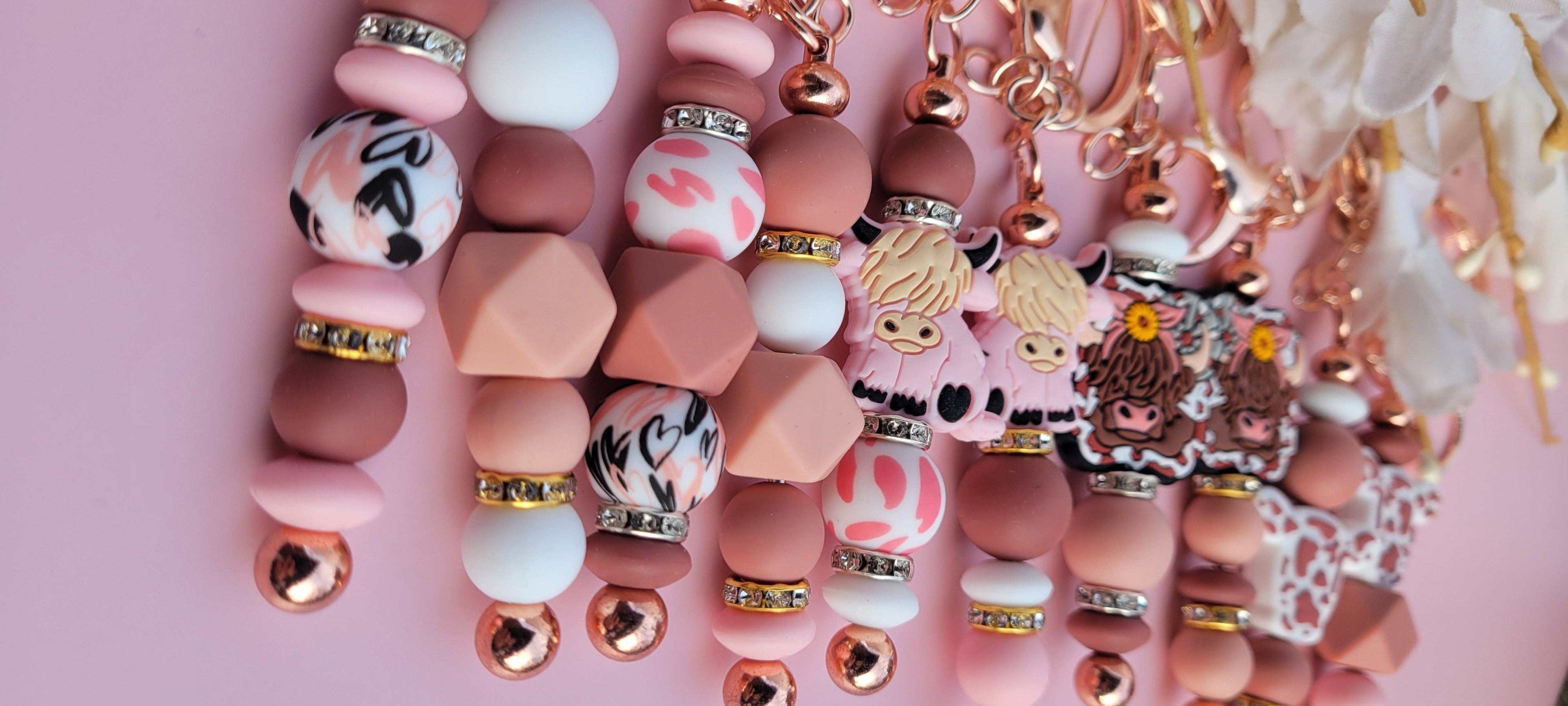 The "Rare Herd" Artisan Cow Keychain Collection