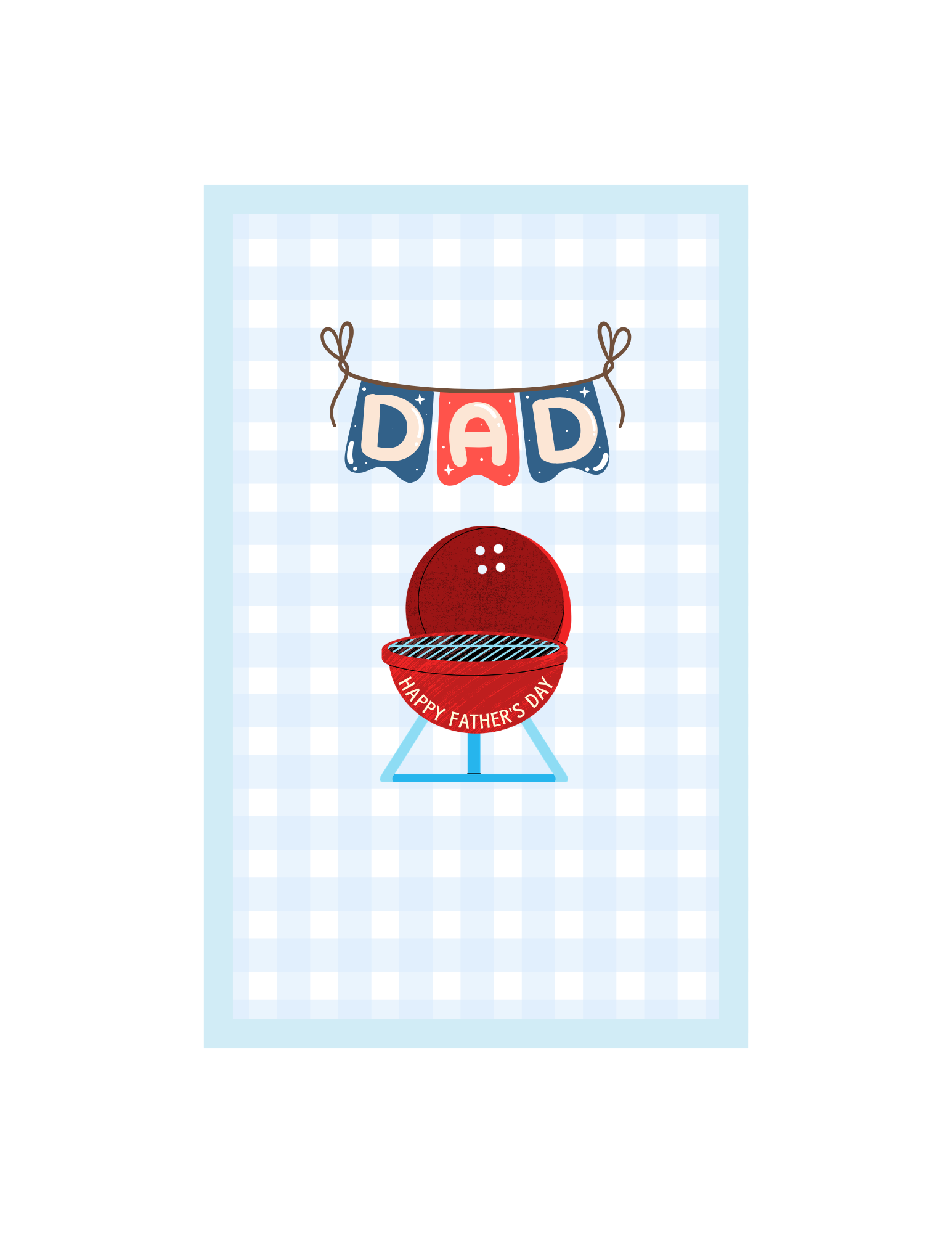 Master of the Grill Father's Day Postcard with Freebee Sticker!