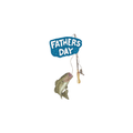 The Fisherman Father's Day Postcard with Freebee Sticker!