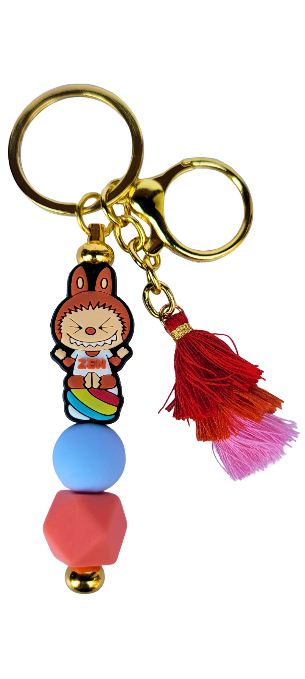 Zen Monster Silicone Keychain