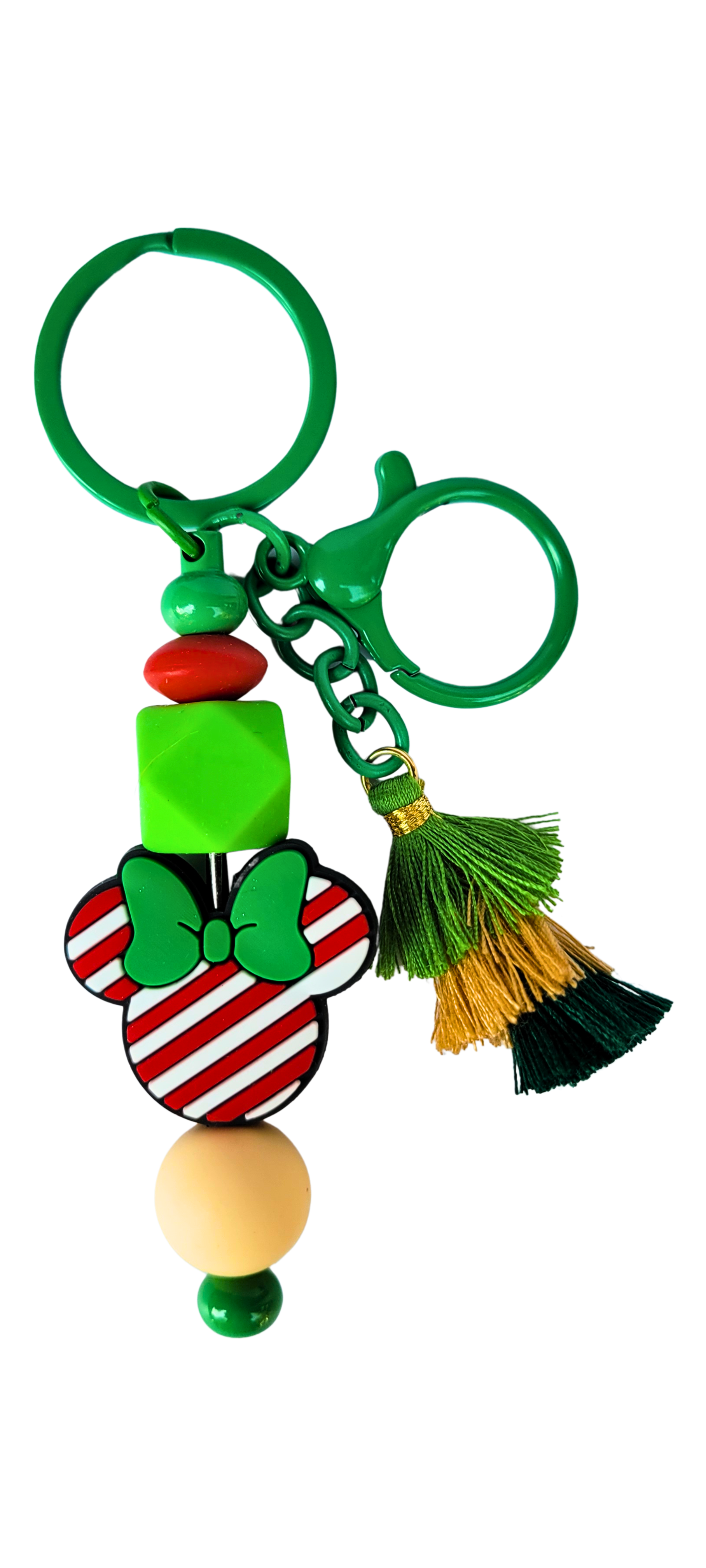 Peppermint Mouse Silicone Keychain