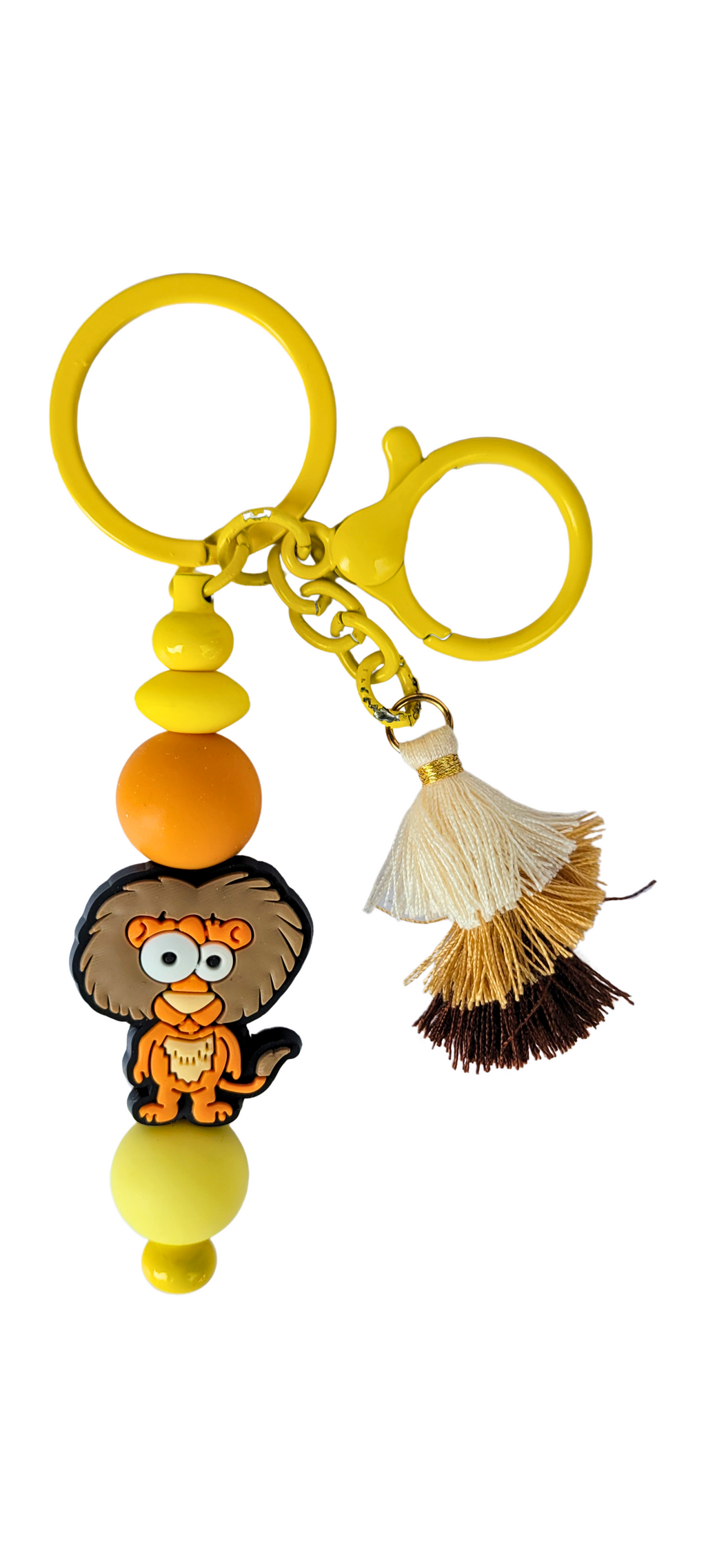 Sunny Safari Lion Silicone Keychain