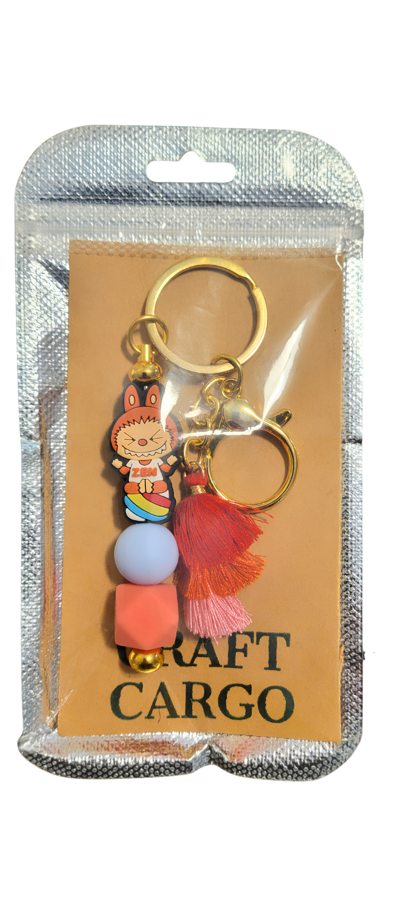 Zen Monster Silicone Keychain
