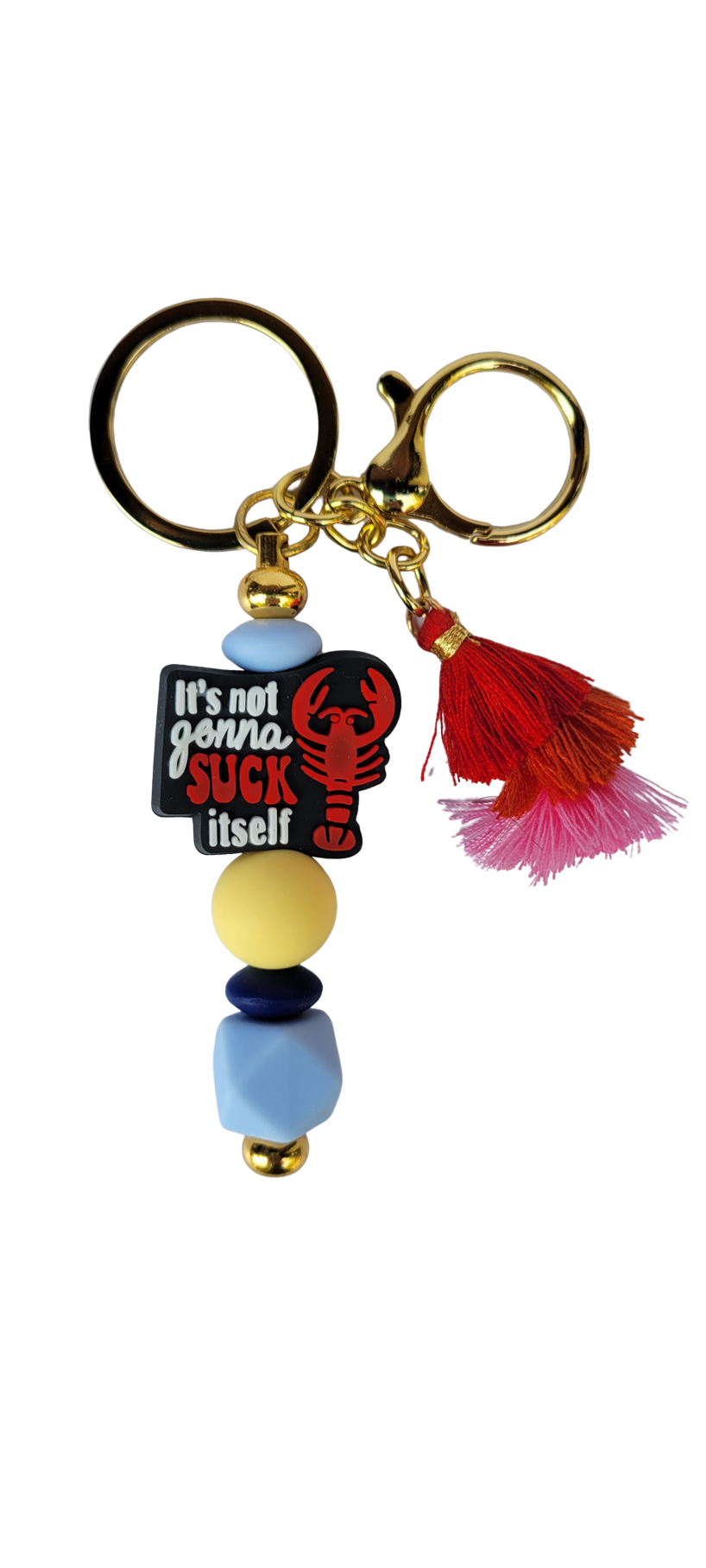 "It's not gonna SUCK itself" Silicone Keychain
