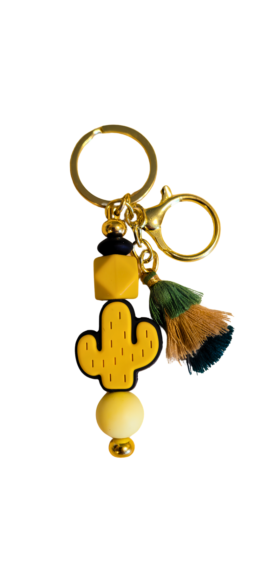 Cactus Charm Silicone Keychain