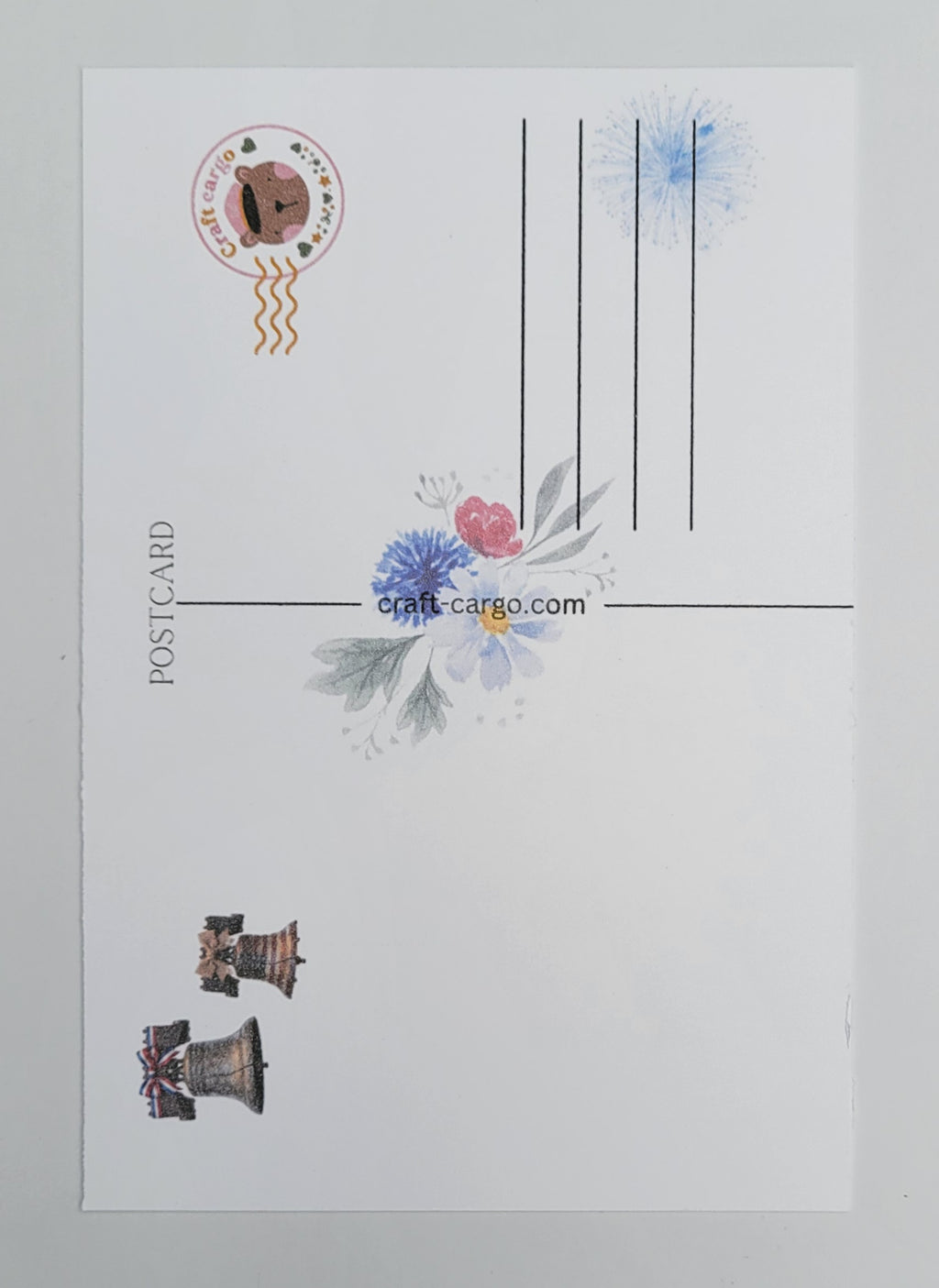 Liberty & Wildflowers 4x6 Postcard